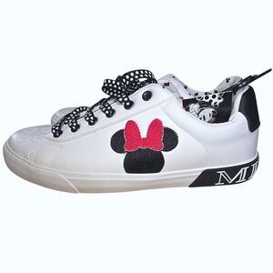 Ground Up Disney Minnie Mouse White Lace Up Sneakers Womens Size 9.5